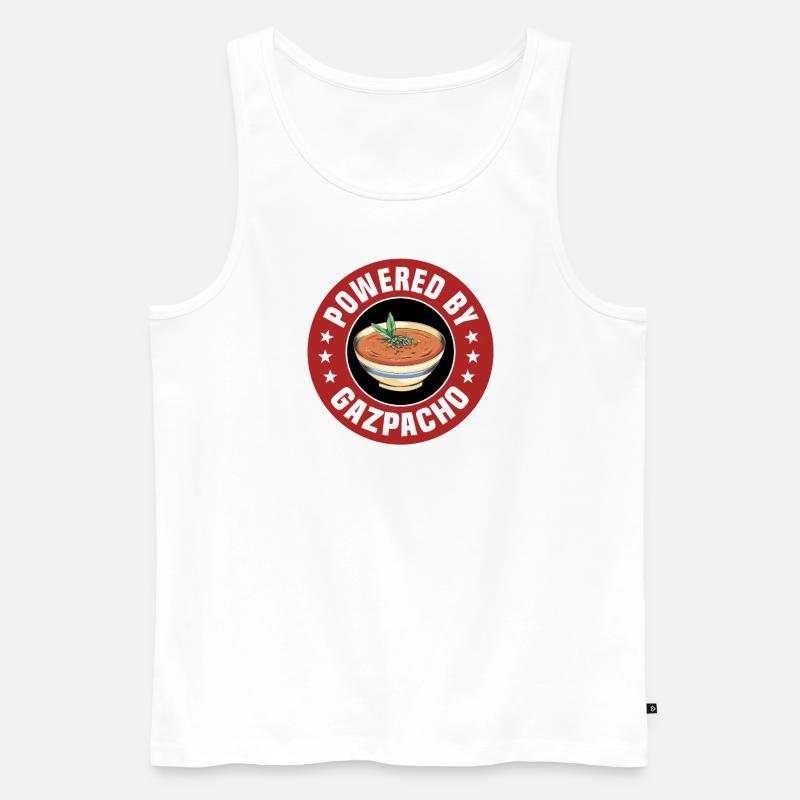 Powered By Gazpacho - Männer Premium Bio Tank Top - Weiß