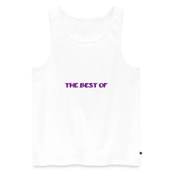 DAD. FATHERS DAY. HAPPY BIRTHDAY DAD. HAPPY HOLIDAY. - Men's Premium Organic Tank Top - white - Front - Michal (187cm)