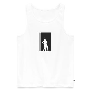 Skateboard Skateboarder Skater Skaten - Männer Premium Bio Tank Top - Weiß - Vorne - Michal (187cm)