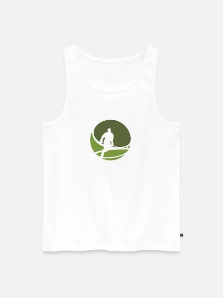 Puck Puck Hockey - Männer Premium Bio Tank Top - Weiß