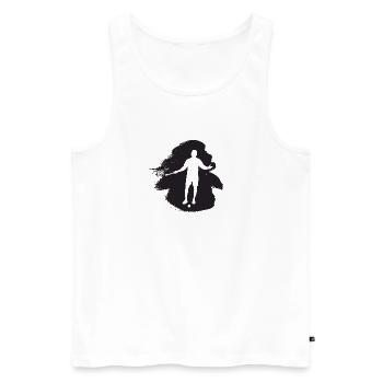 Hallenhockey Feldhockeyschläger Hallenhockey - Männer Premium Bio Tank Top - Weiß - Vorne - Michal (187cm)
