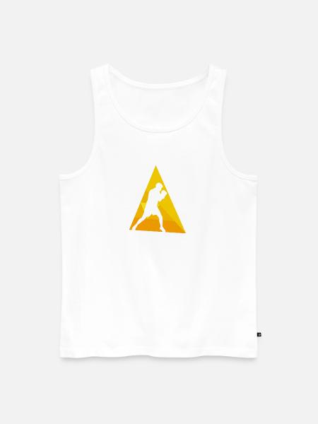 Boxing Jab Boxkampf - Männer Premium Bio Tank Top - Weiß