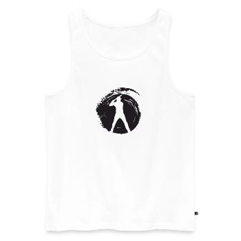 Baserunner Baseball - Männer Premium Bio Tank Top - Weiß - Vorne - Michal (187cm)