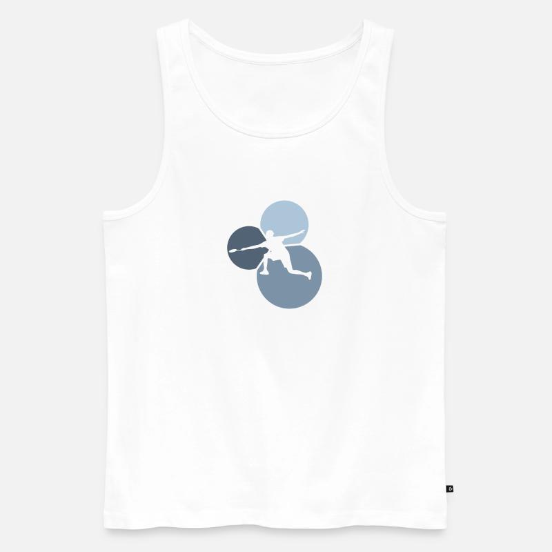 Clear Drop - Männer Premium Bio Tank Top - Weiß