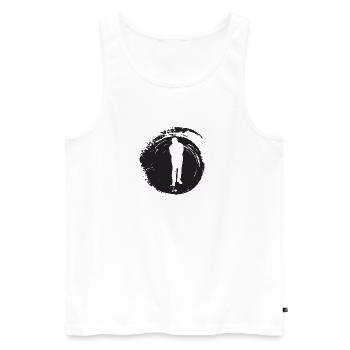 Driver Golf - Männer Premium Bio Tank Top - Weiß - Vorne - AI Model Male 178 light (178cm)