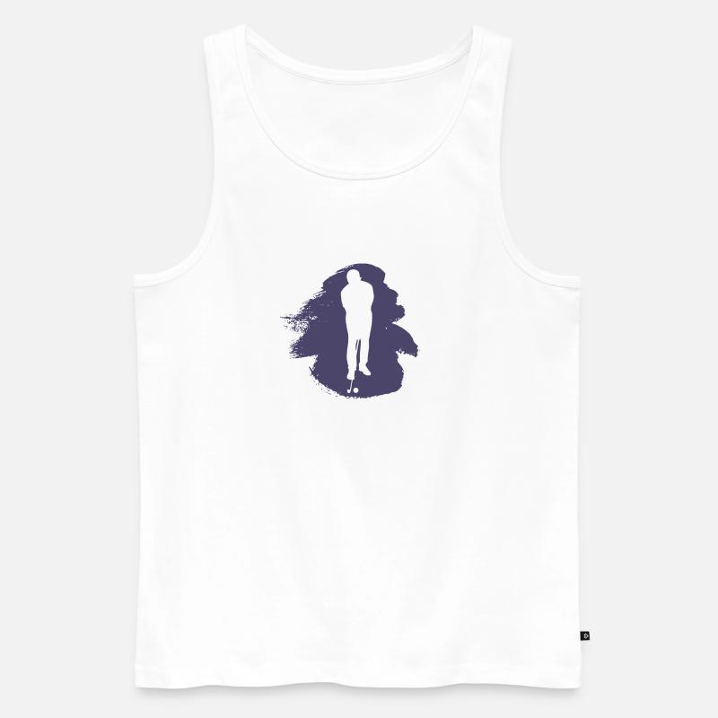 Golf Golfer Golfer - Männer Premium Bio Tank Top - Weiß