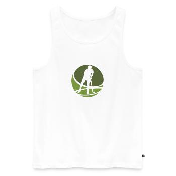 Hockey Hallenhockey Feldhockey - Männer Premium Bio Tank Top - Weiß - Vorne - Michal (187cm)
