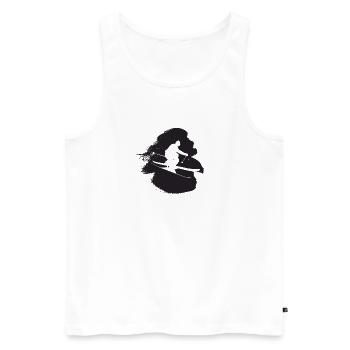 Skifahrer Skifahrer Skifahrer - Männer Premium Bio Tank Top - Weiß - Vorne - AI Model Male 178 light (178cm)