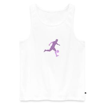 Beachball, Beach Soccer, Beach Soccer - Men's Premium Organic Tank Top - white - Front - AI Model Male 178 light (178cm)