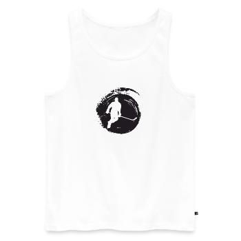 Hockey sur glace Hockey sur glace Hockey sur glace - Débardeur bio Premium Homme - blanc - Devant - AI Model Male 178 light (178cm)