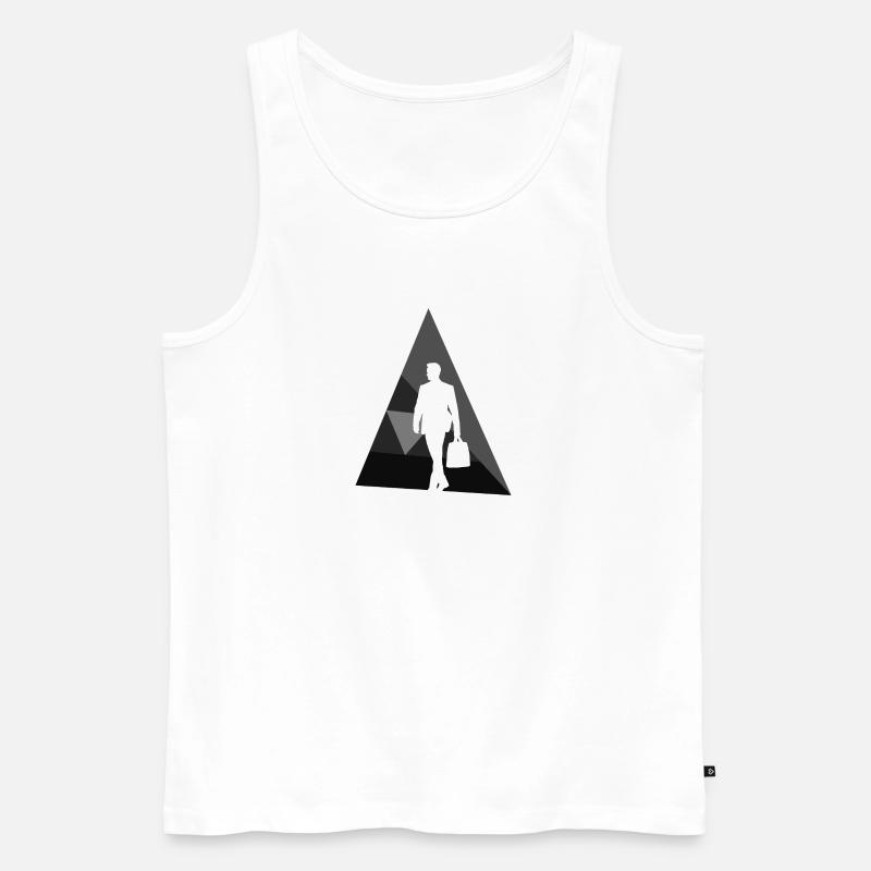 Bänker Banking Banking - Männer Premium Bio Tank Top - Weiß