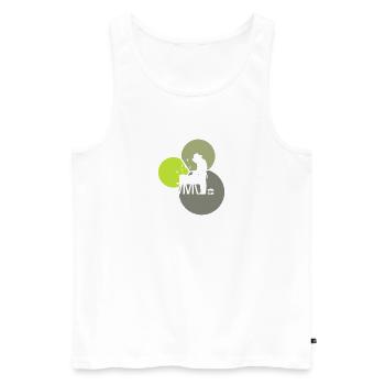 Bienen Nektar Beekeeping - Männer Premium Bio Tank Top - Weiß - Vorne - AI Model Male 178 light (178cm)
