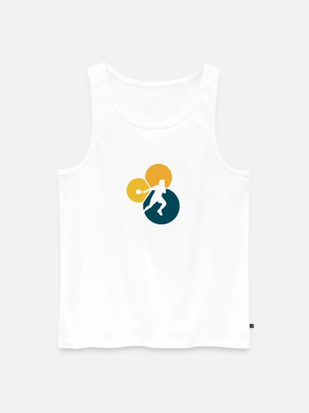 Squashspieler Schläger Squash Spieler - Männer Premium Bio Tank Top - Weiß