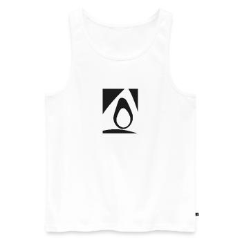 Toast Foodie Frühstück - Männer Premium Bio Tank Top - Weiß - Vorne - Michal (187cm)