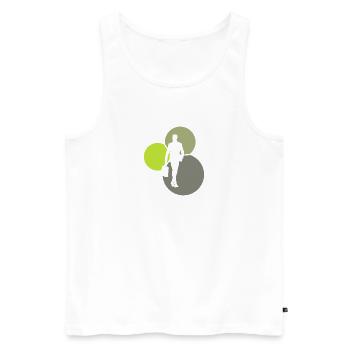 Banking Businessman Banken - Männer Premium Bio Tank Top - Weiß - Vorne - AI Model Male 178 light (178cm)