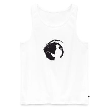 Billardkugel Billardkugel Billardspieler - Männer Premium Bio Tank Top - Weiß - Vorne - AI Model Male 178 light (178cm)