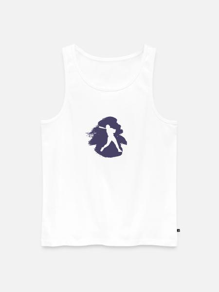 Baseball Softball Softball Spieler - Männer Premium Bio Tank Top - Weiß