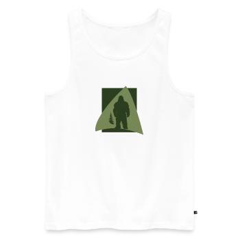 Yeti Big foot Bigfoot Yeti - Männer Premium Bio Tank Top - Weiß - Vorne - AI Model Male 178 light (178cm)