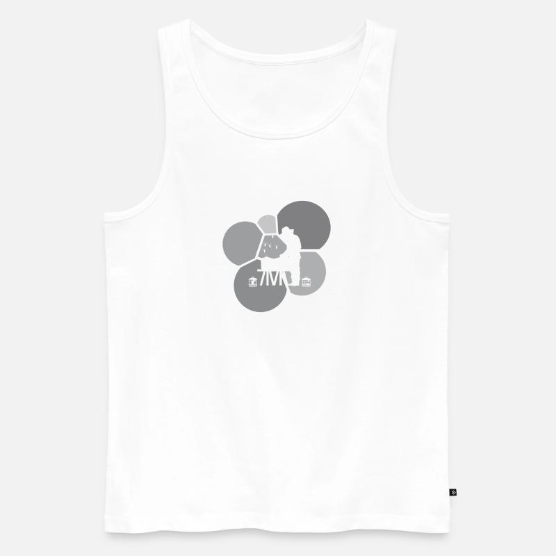 Bienen Beekeeping Imker - Männer Premium Bio Tank Top - Weiß