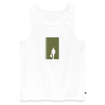 Banker Banks Businessman - Men's Premium Organic Tank Top - white - Front - Michal (187cm)
