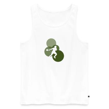 Squashschläger Squashspieler Squashschläger - Männer Premium Bio Tank Top - Weiß - Vorne - AI Model Male 178 light (178cm)