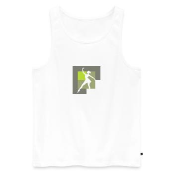 Ballett Schwanensee Ballett Tänzerin - Männer Premium Bio Tank Top - Weiß - Vorne - AI Model Male 178 light (178cm)