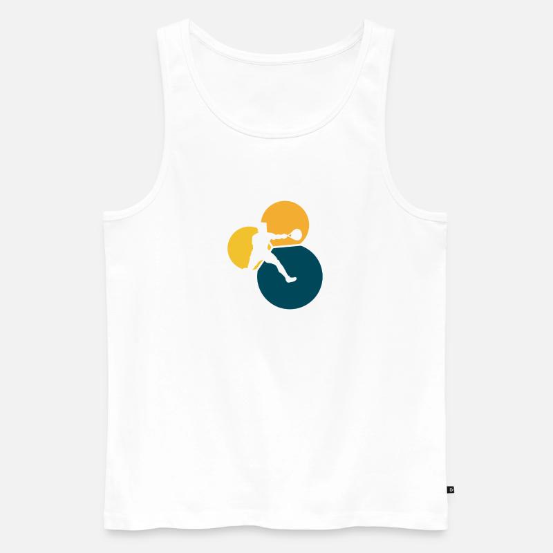 Squashspieler Squashspieler Squash Spieler - Männer Premium Bio Tank Top - Weiß