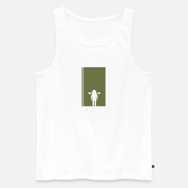 Imker Beekeeping Nektar - Männer Premium Bio Tank Top - Weiß