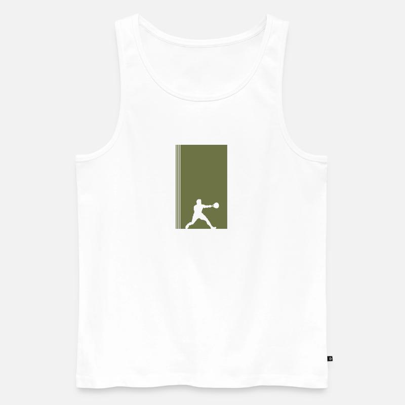Squash Squash Spieler Squash - Männer Premium Bio Tank Top - Weiß