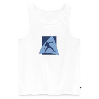 Table Tennis Table Tennis Table Tennis Table T - Men's Premium Organic Tank Top - white - Front - AI Model Male 178 light (178cm)