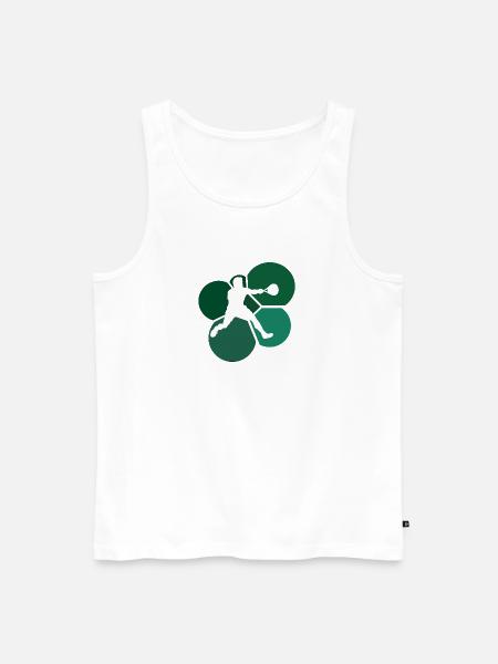 Squashschläger Squashschläger Schläger - Männer Premium Bio Tank Top - Weiß