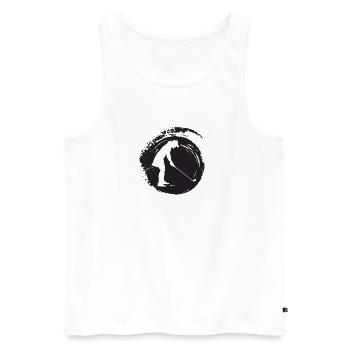 Golfspieler Golf - Männer Premium Bio Tank Top - Weiß - Vorne - Michal (187cm)