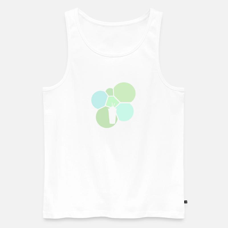 Tea bubble tea tea - Men's Premium Organic Tank Top - white