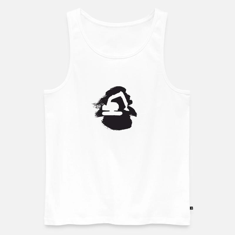 Baggerfahrerin Baggerfahrer Bagger - Männer Premium Bio Tank Top - Weiß