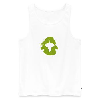 Elephant Circus Tent Circus - Men's Premium Organic Tank Top - white - Front - AI Model Male 178 light (178cm)