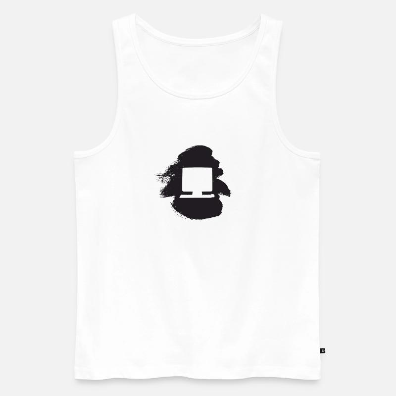 PC Computerarbeit Informatik - Männer Premium Bio Tank Top - Weiß