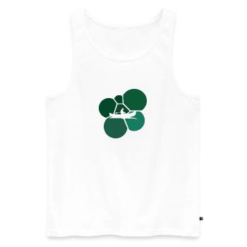 Canoe Rowing Whitewater - Men's Premium Organic Tank Top - white - Front - AI Model Male 178 light (178cm)