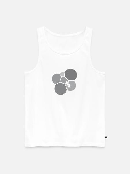 Kletterer Seilklettern Alpinist - Männer Premium Bio Tank Top - Weiß