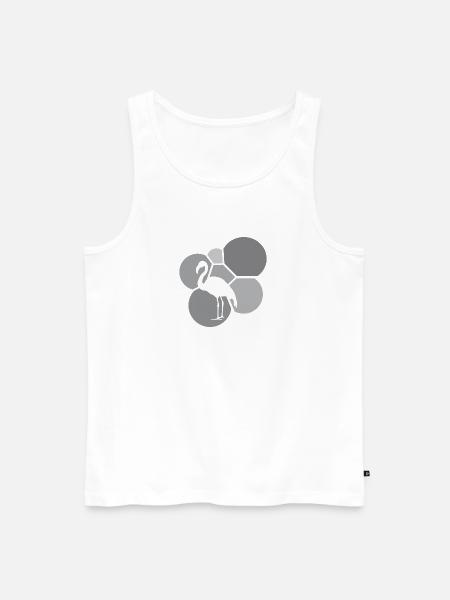 Flamenco Flamenco Wasservogel - Männer Premium Bio Tank Top - Weiß