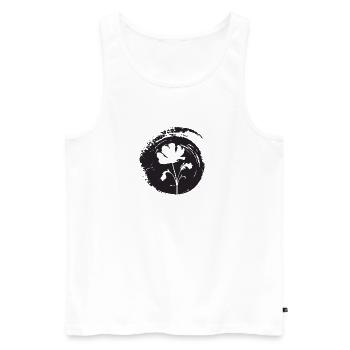 Gartenbau Blumen Blumen - Männer Premium Bio Tank Top - Weiß - Vorne - AI Model Male 178 light (178cm)