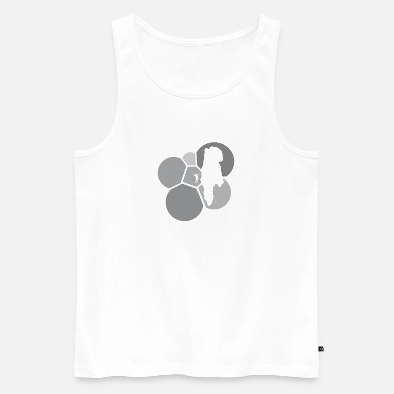 Kletterer Bergsteigen Bergsteiger - Männer Premium Bio Tank Top - Weiß