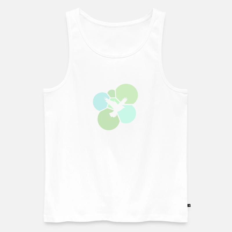 Fliegen Vogel Vogel - Männer Premium Bio Tank Top - Weiß