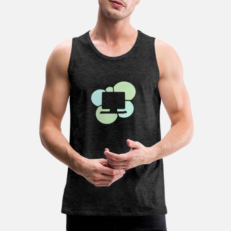 Computer Work Computer Work Tech Men's Premium Organic Tank Top