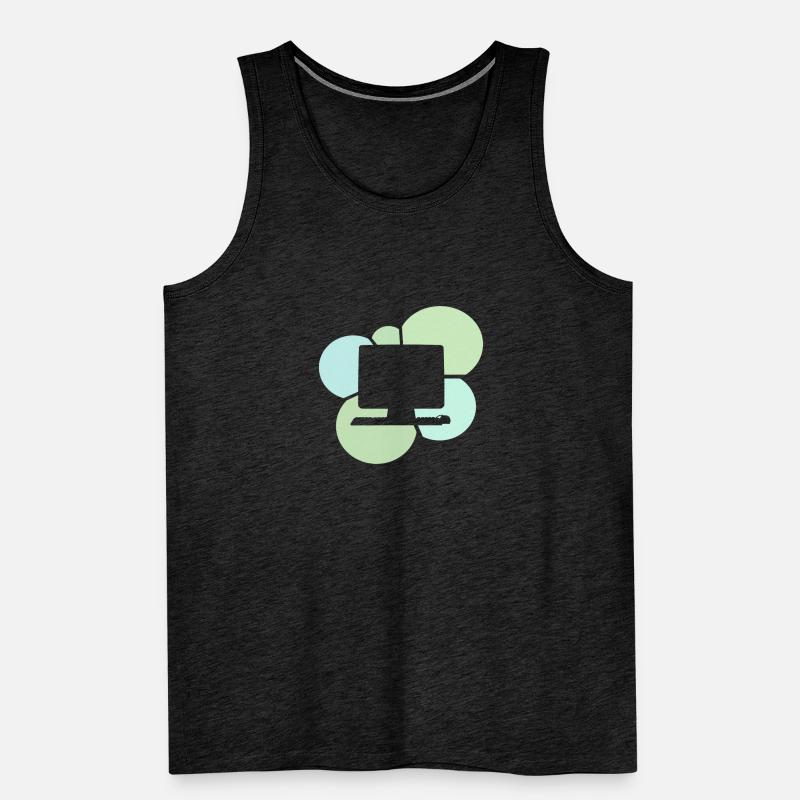 Computer Work Computer Work Tech Men's Premium Organic Tank Top