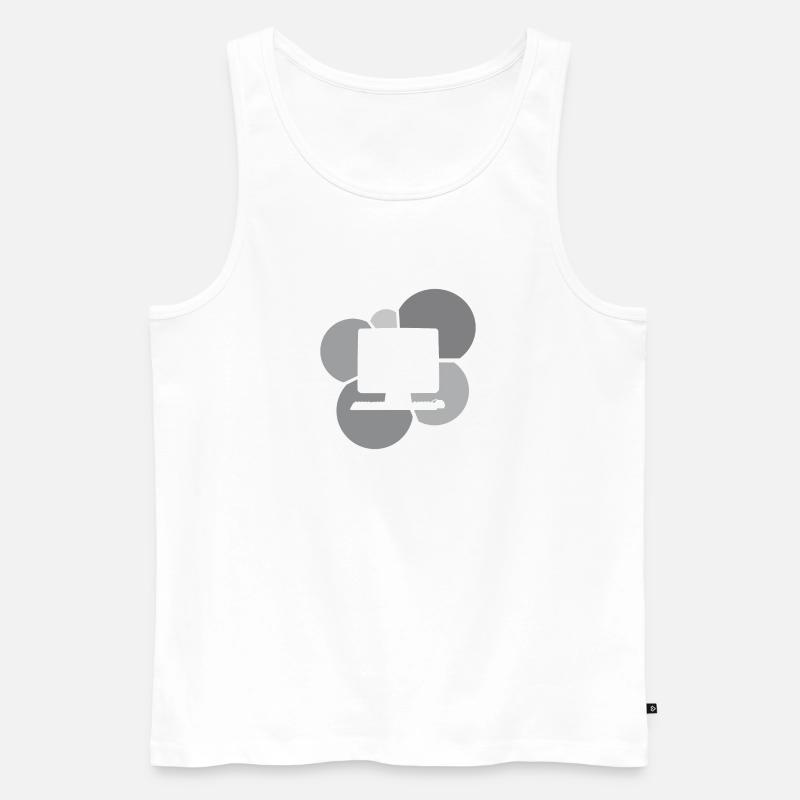 Computerarbeit PC Computer - Männer Premium Bio Tank Top - Weiß