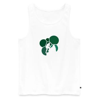 Climbing Wall Climber Rock Climbing - Men's Premium Organic Tank Top - white - Front - AI Model Male 178 light (178cm)