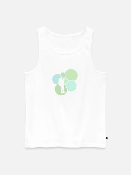 Backpacking Backpacking Pilger - Männer Premium Bio Tank Top - Weiß
