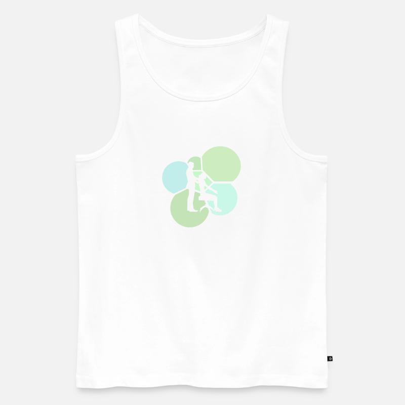 Chiropractic Adjustment Physicians - Men's Premium Organic Tank Top - white