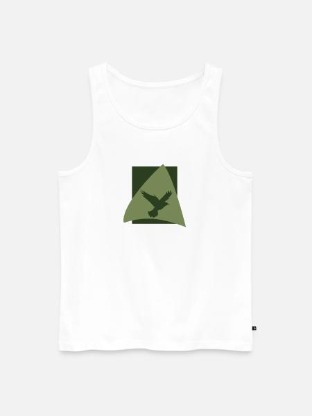 Flock of Birds Flying - Men's Premium Organic Tank Top - white