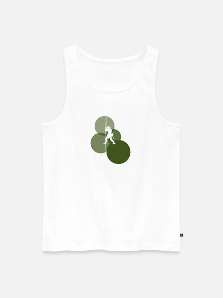 Kletterer Bergsteiger Felsklettern - Männer Premium Bio Tank Top - Weiß